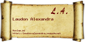 Laudon Alexandra névjegykártya